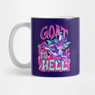 Goat to Hell ~ Cute Satanic Goat Mug